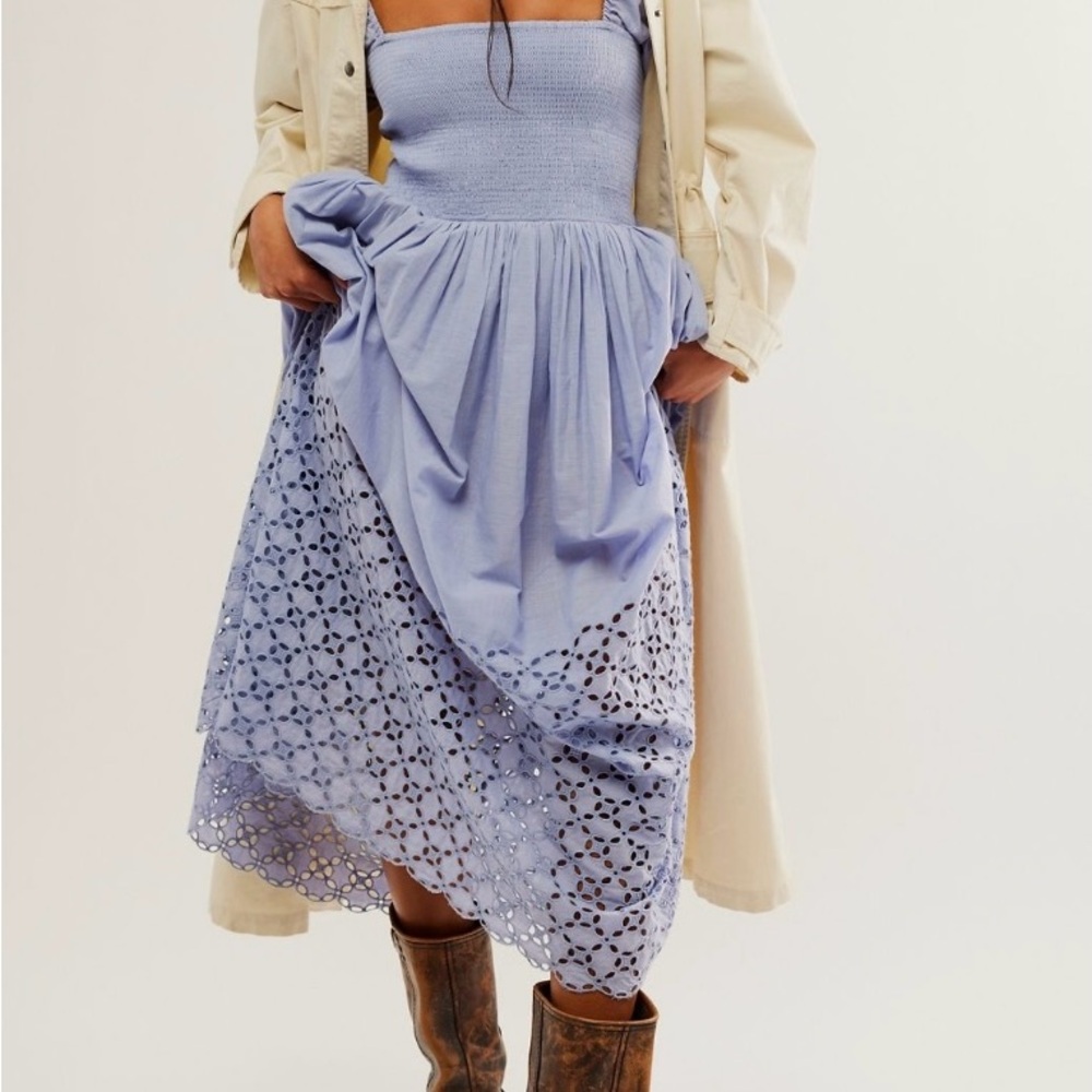 Free People Blue Midi Dress - Picture 5 of 5